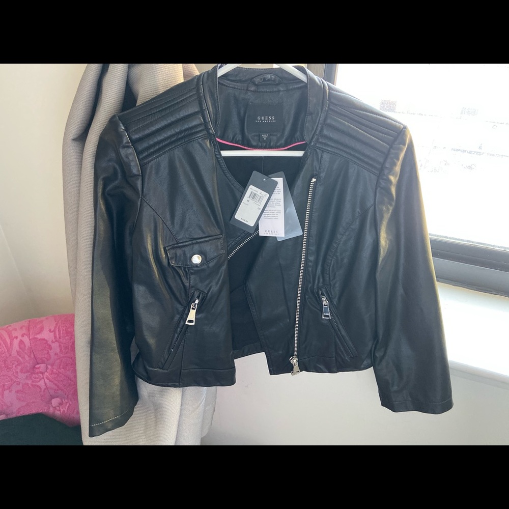 Guess Leather Jacket - brand new!